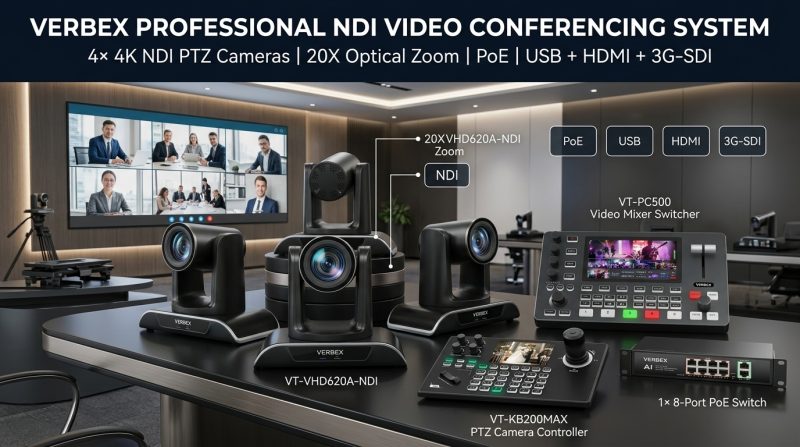 4 Video Conference System Camera Bundle Package Price in Bangladesh