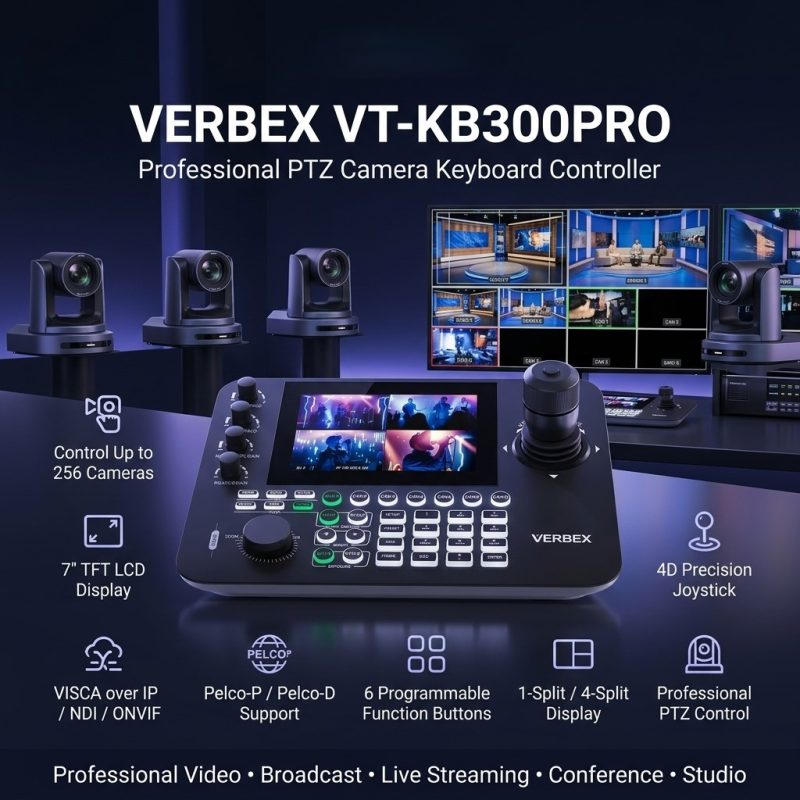 VERBEX VT-KB300PRO Video Conference PTZ Keyboard Controller Price in Bangladesh